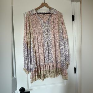 Free People Floral Tunic